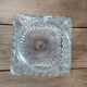 Vintage old square molded glass globe