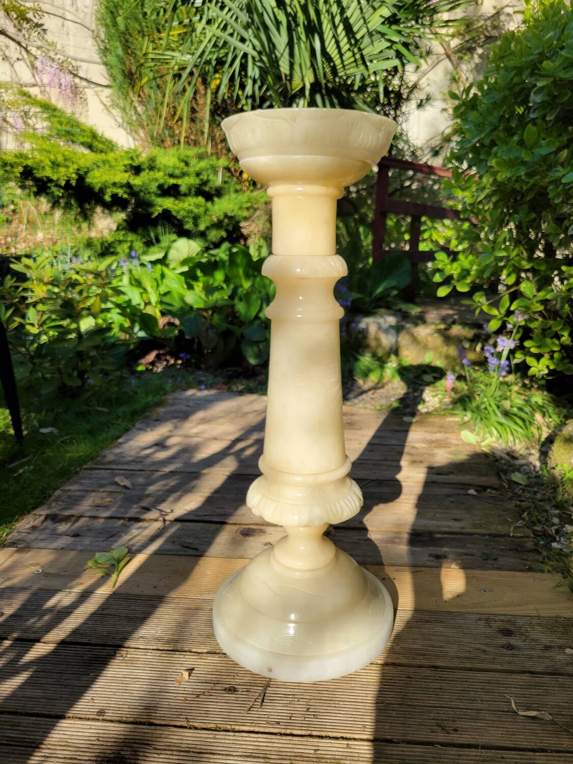 Alabaster pedestal column, 19th century