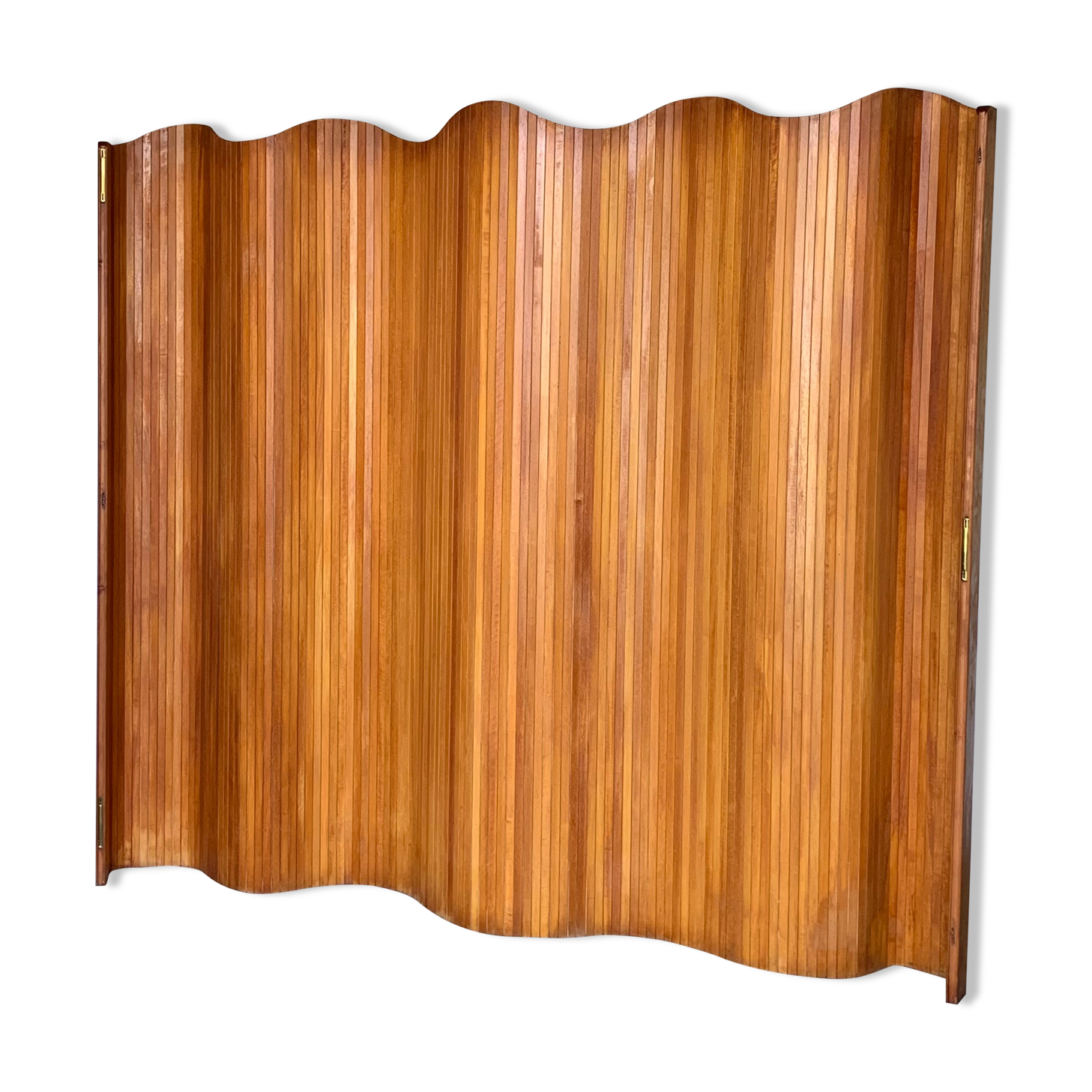 Baumann style vintage wooden slat screen