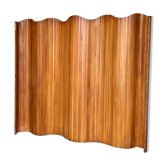 Paravent lamelle de bois vintage
