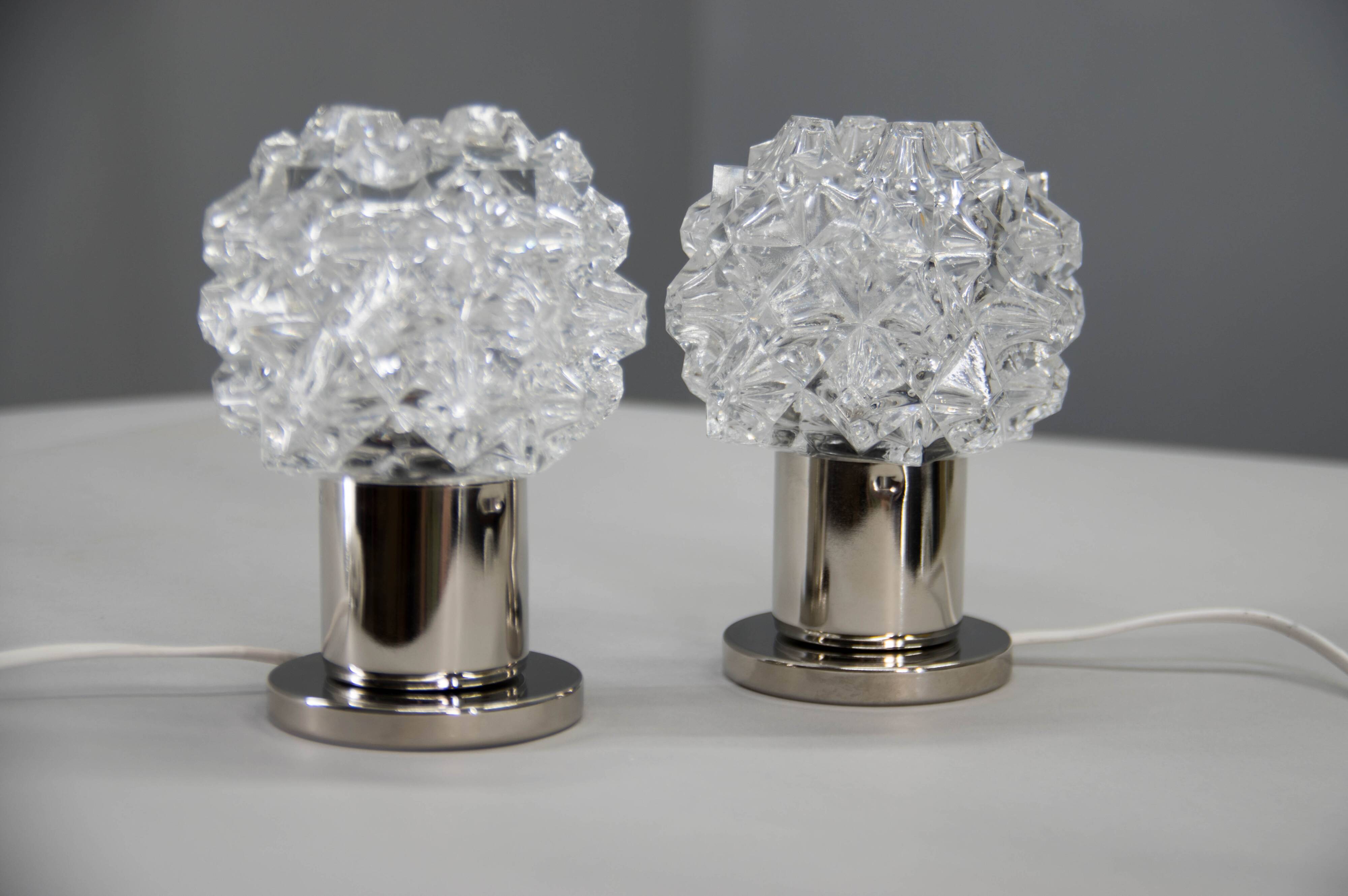 Two Bedside Table or Wall Lamps by Kamenicky Senov, 1970s