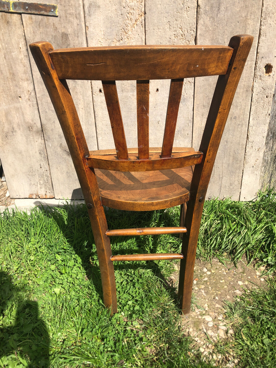 Luterma bistrot chair in wood 70s vintage