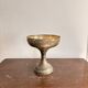 Footed Bowl Silvered Metal Second Empire Pearl Decor 19th Century