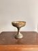 Coupe Piedouche Coupelle Métal Argenté Second Empire Décor perle xixème