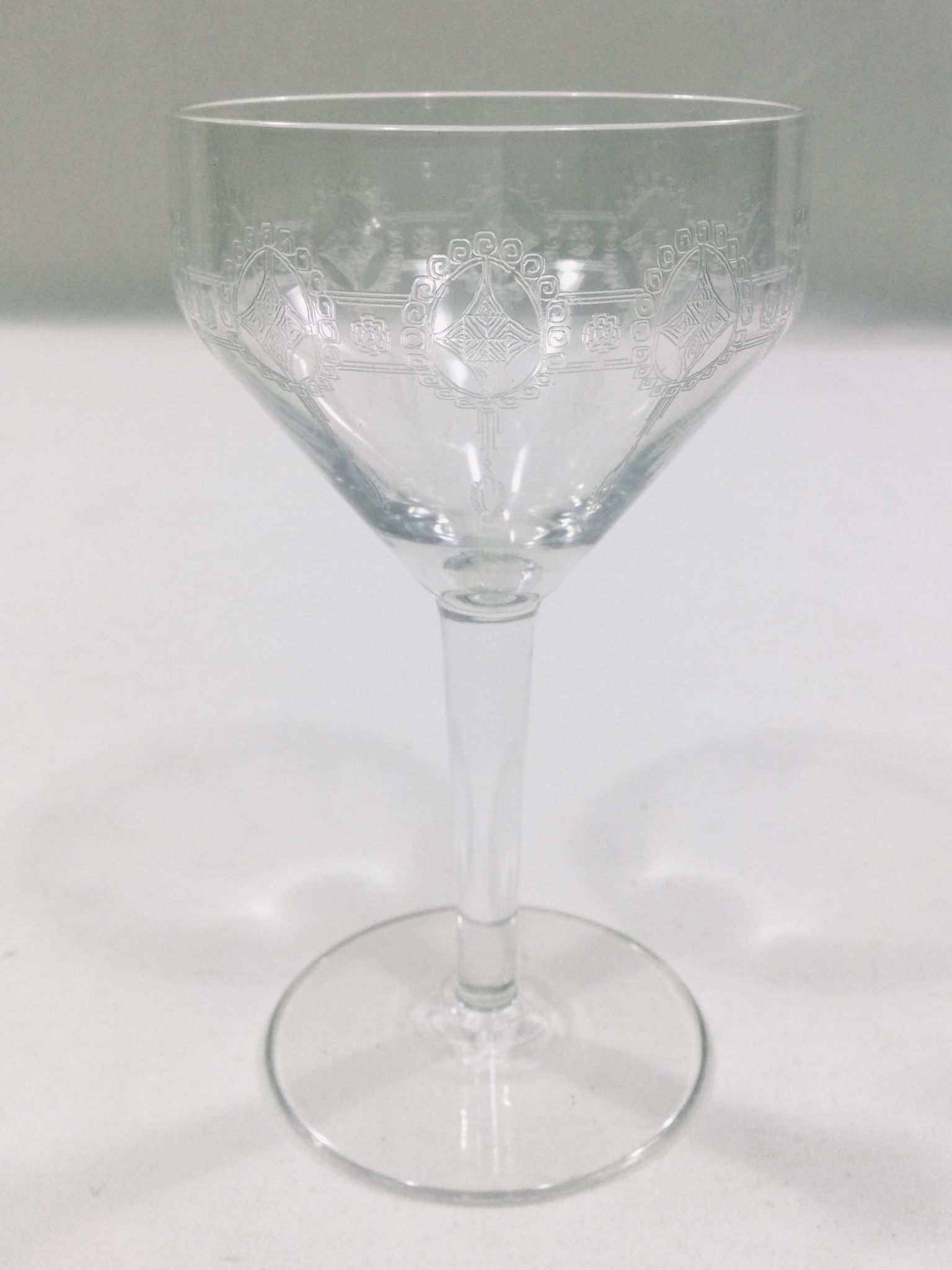 Art deco crystal glass service