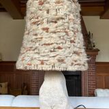Raw stone lamp