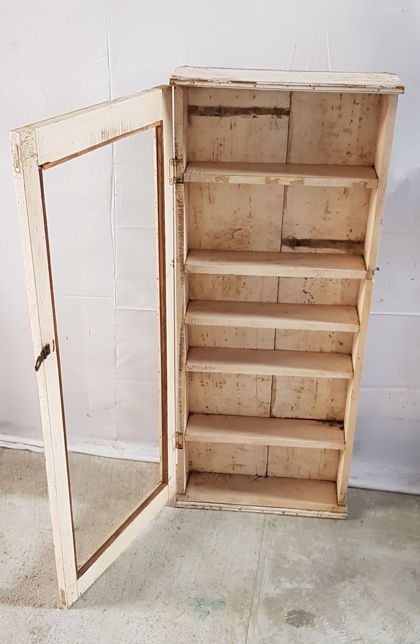 Former teak wall showcase