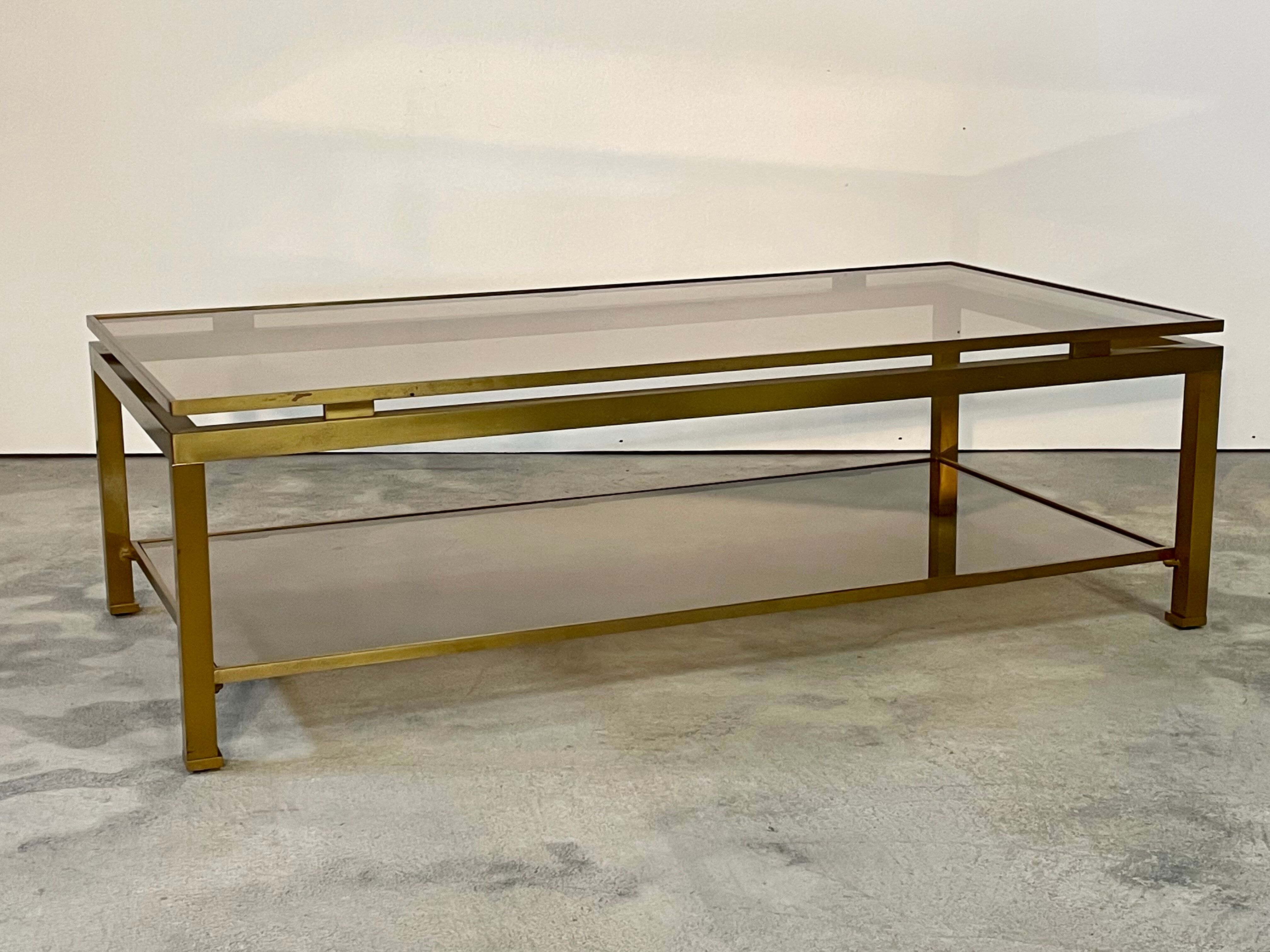 Coffee table Guy LEFEVRE for house JANSEN 1970s