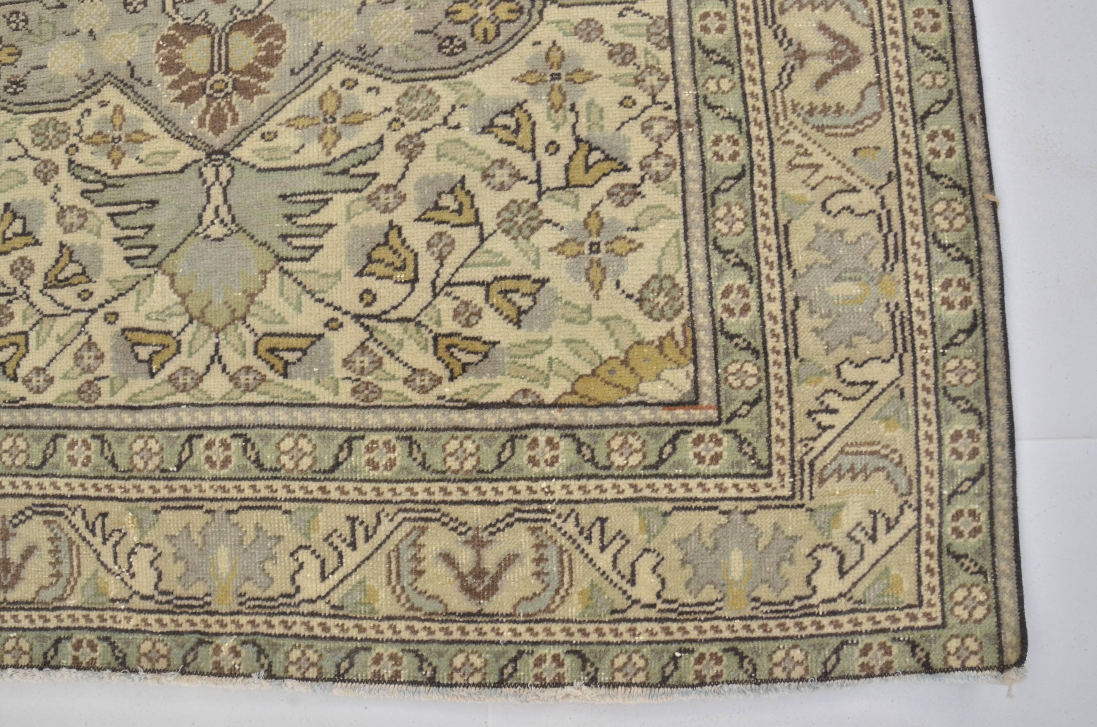 Geometric Anatolian Green Rug sku 1174