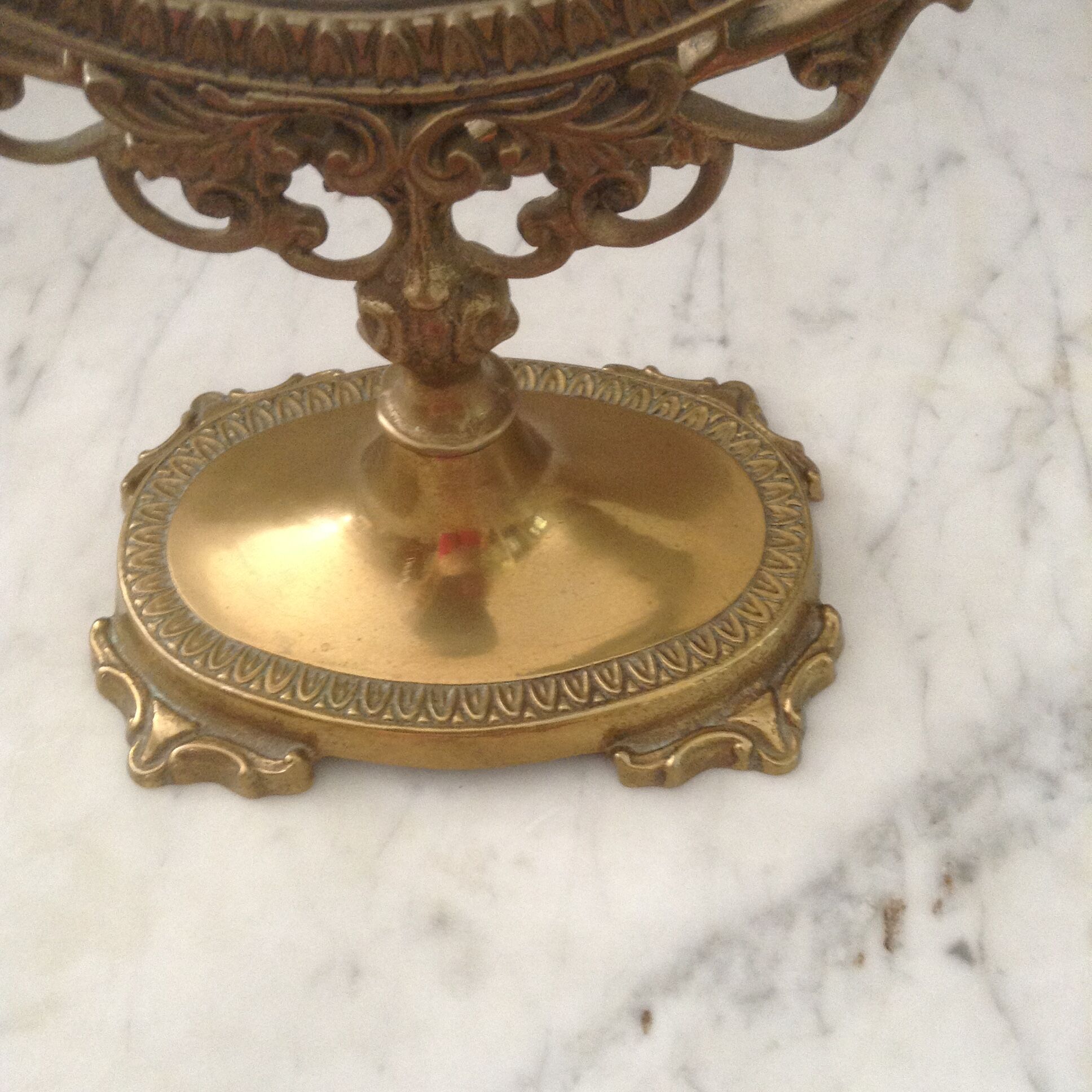 Psyche brass mirror of the 20th 30x39cm