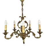 Lustre en bronze style classique 5 branches