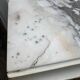 Antique patinated Louis XVI buffet, marble top.