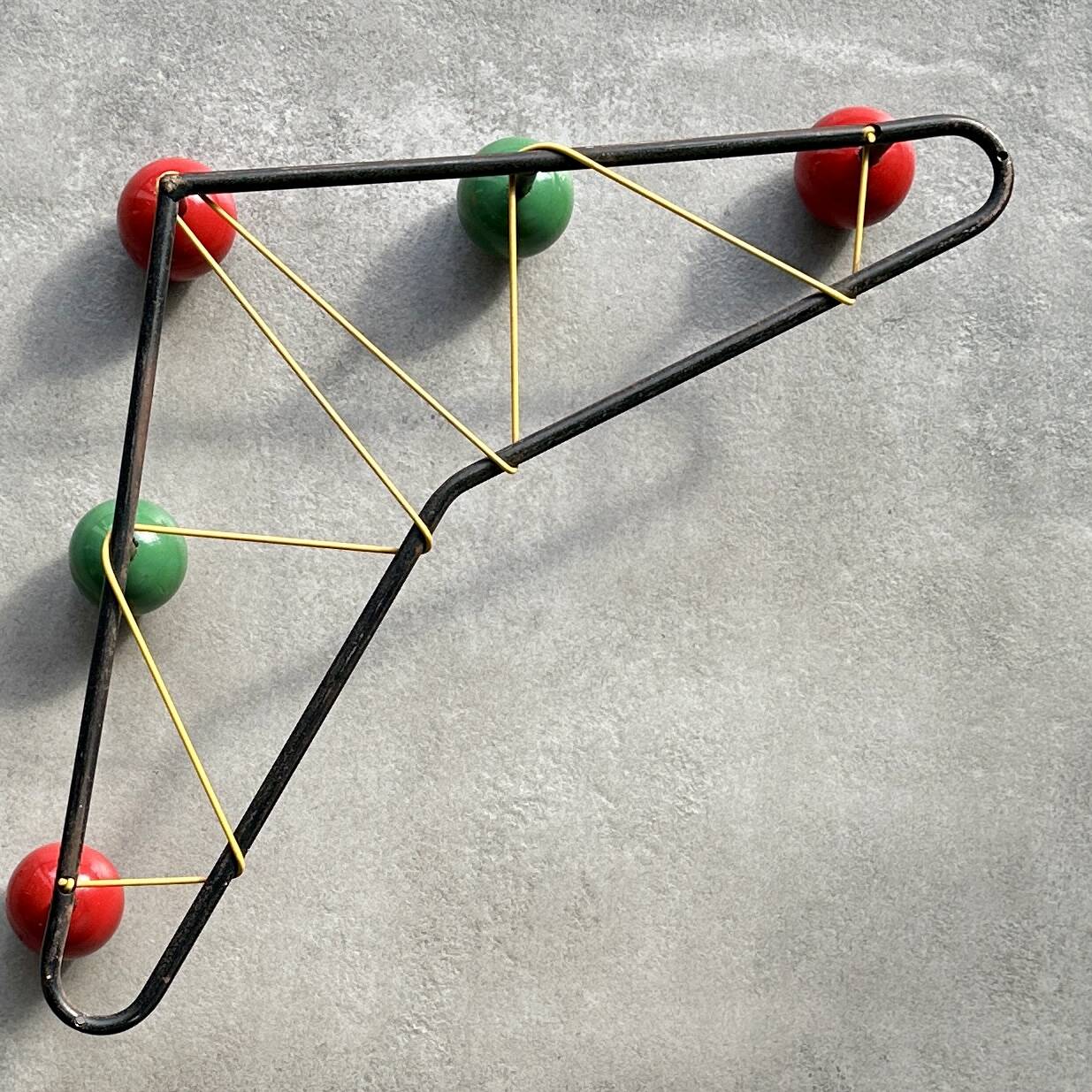 Vintage wall coat rack 1950s - Roger Feraud