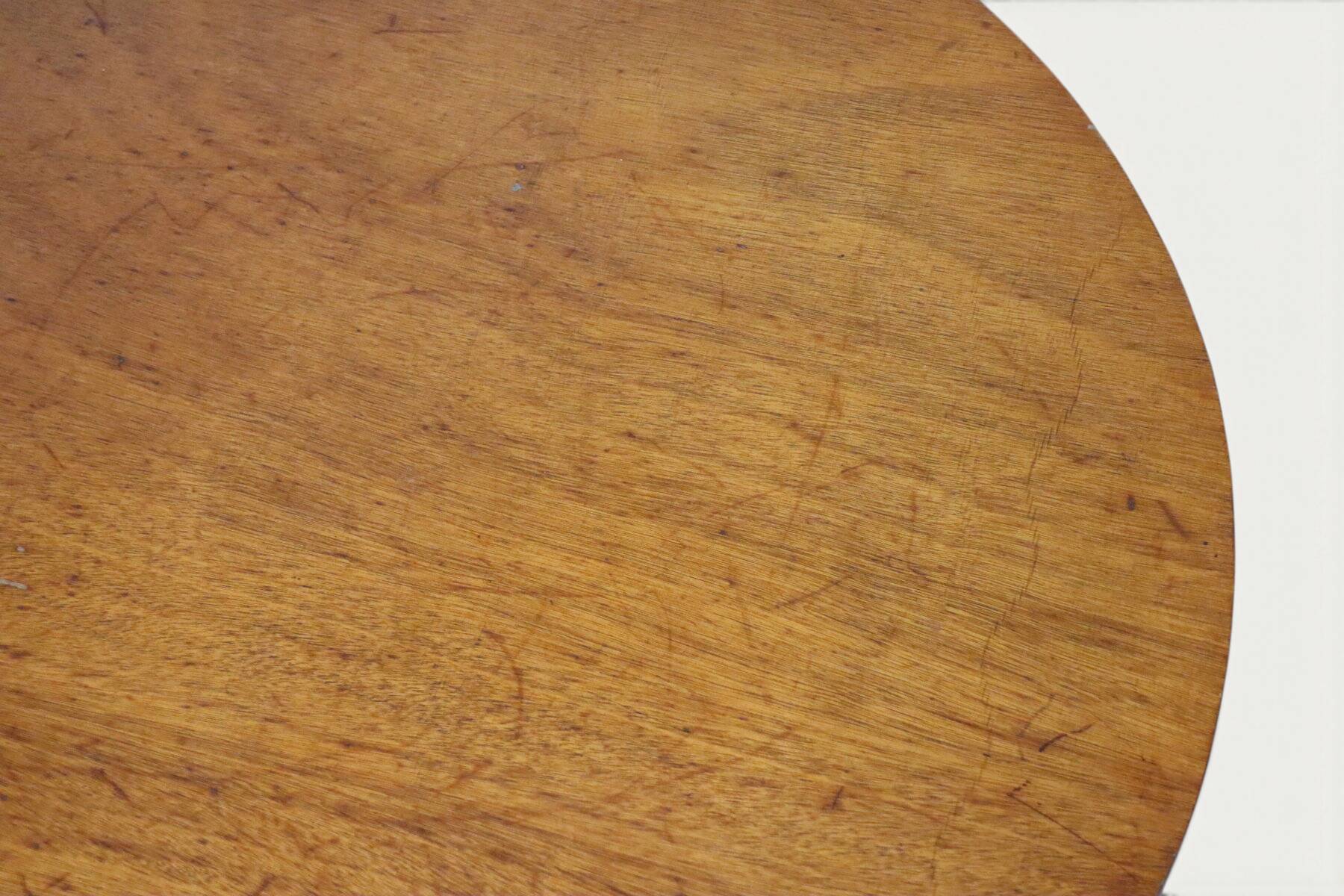Tripod coffee table in oak, 1950s.