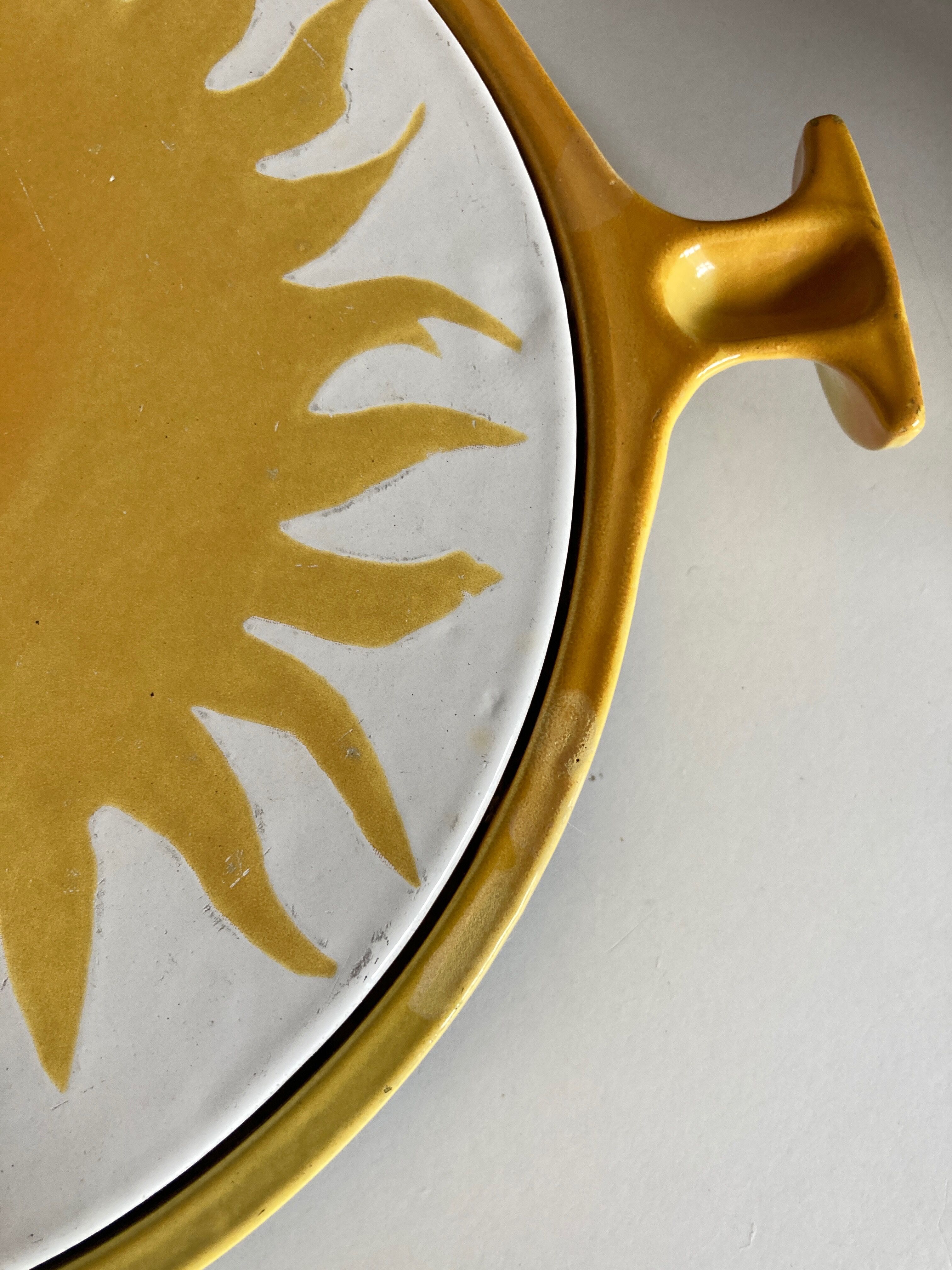 Sun bottom enzo Mari for Le Creuset Italian design 1970