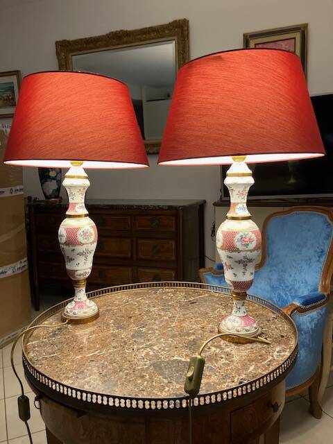 Pair of venitian style living room lamps