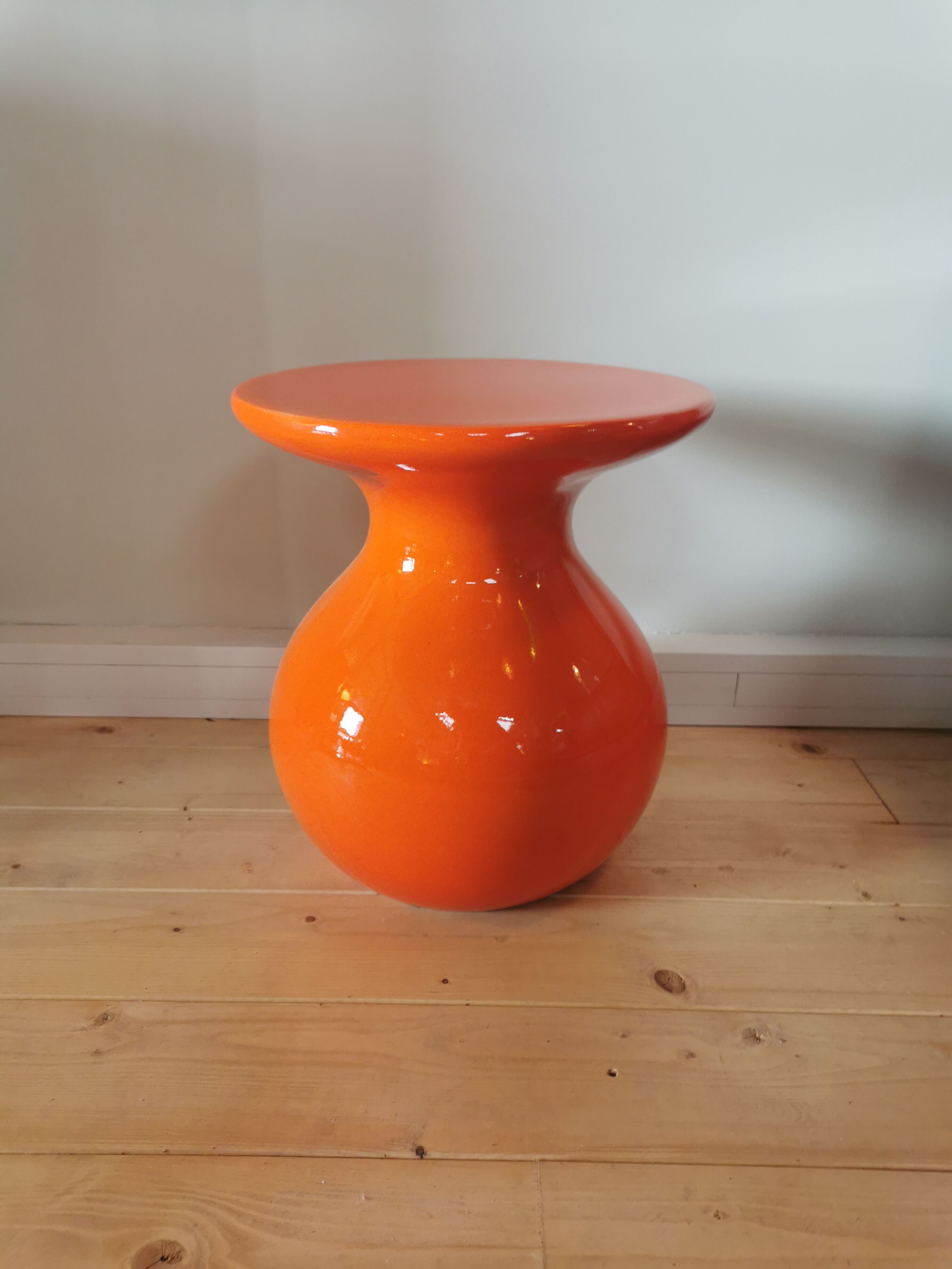 Garouste and Bonetti orange "mushroom" stool
