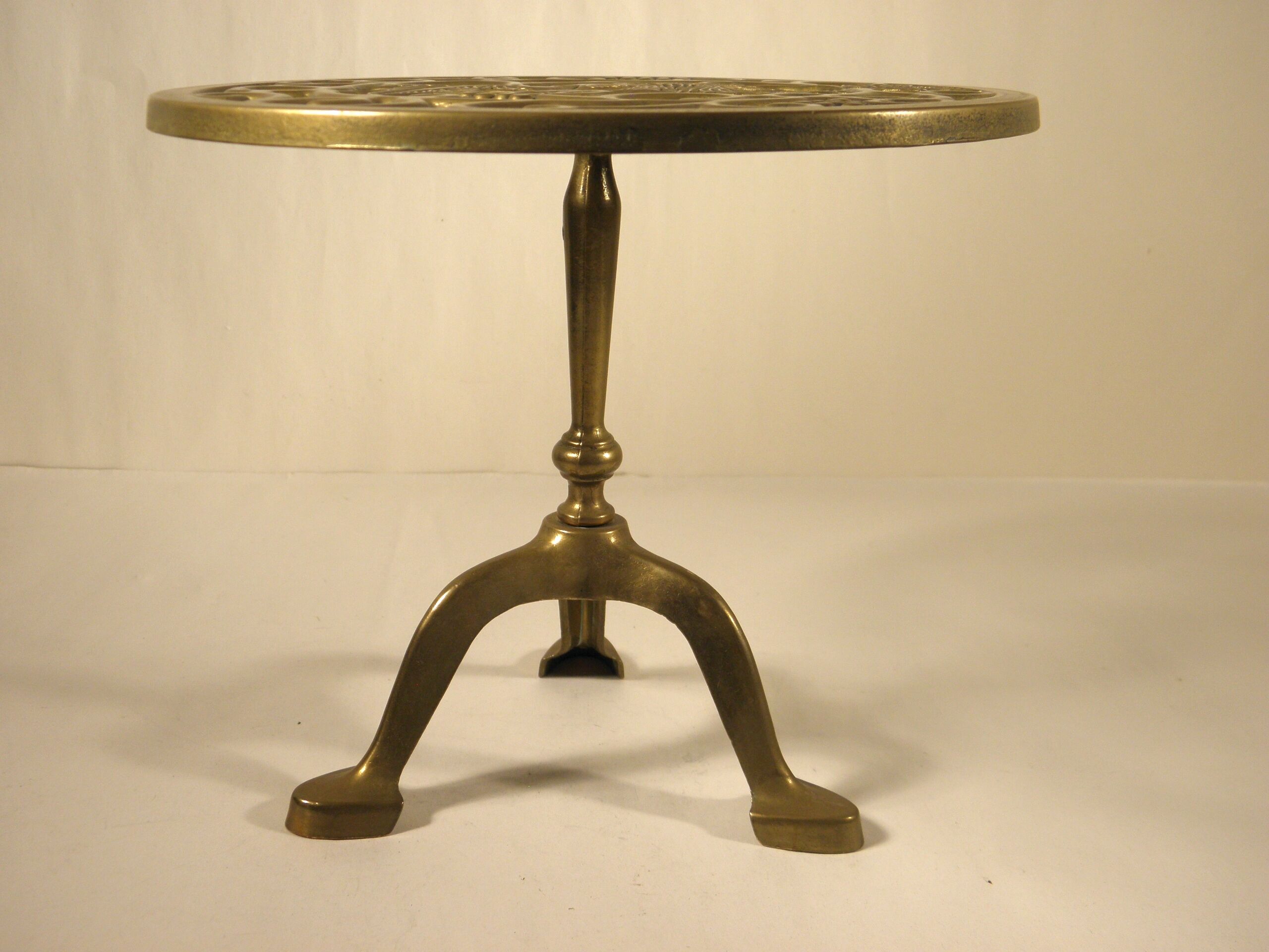 Brass underside