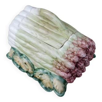 Asparagus service in slipware