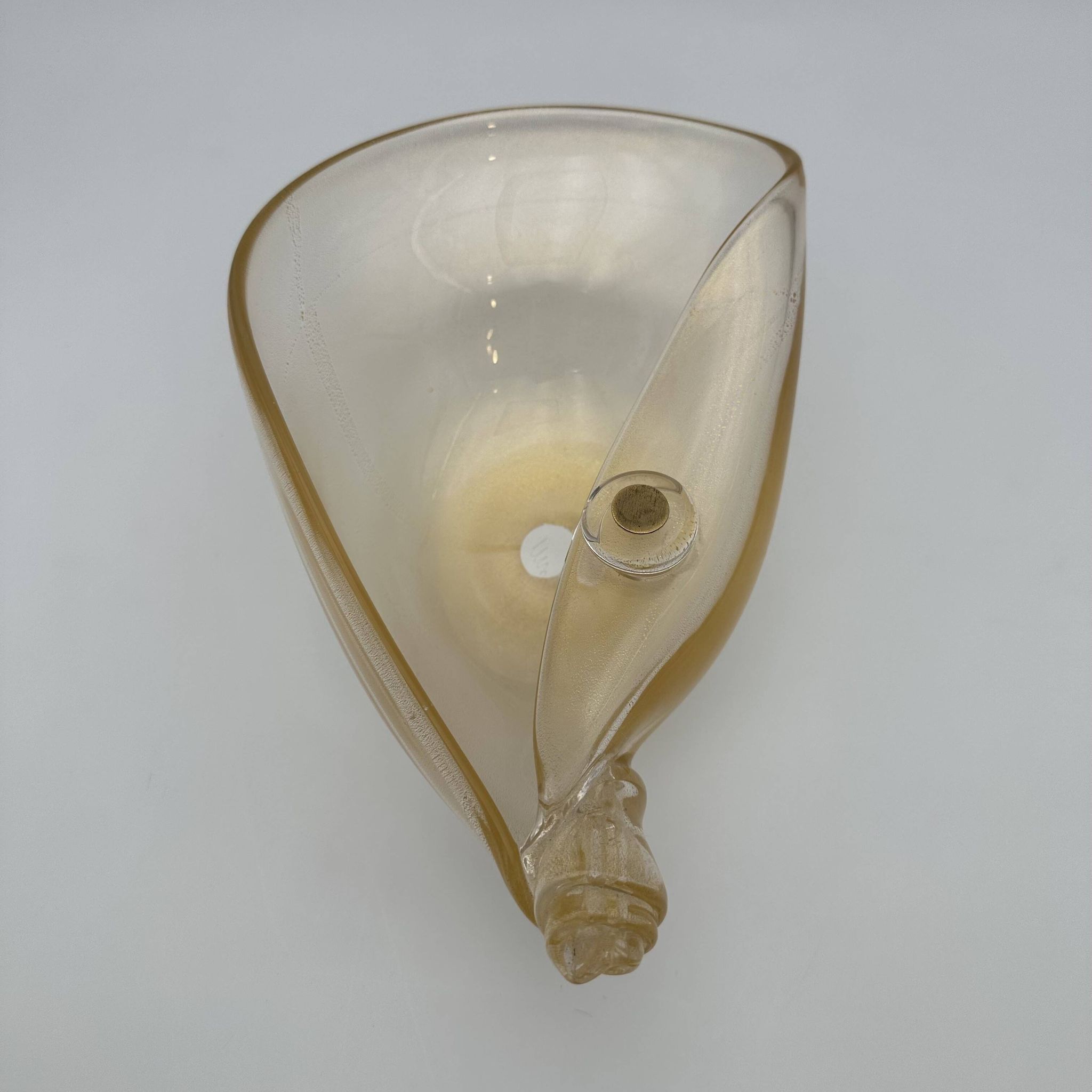 Free-Form Iridescent Glass Bowl from Murano, Barovier & Toso, 1950s
