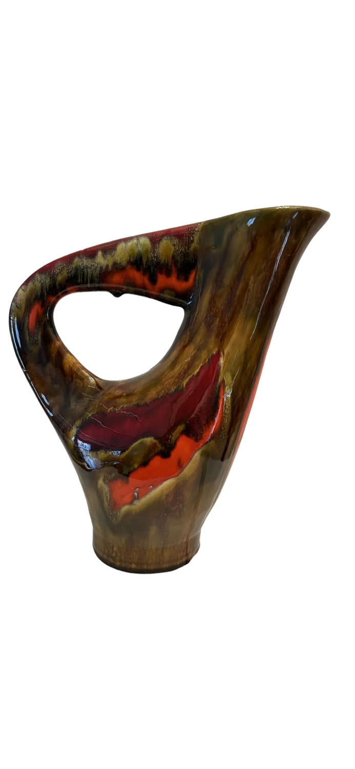 Ceramic vase 60,70s, le brusc, pottery of the var, vintage