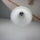 1970s Czechoslovak Adjustable Mid-Century Bell Form Glass Pendant Lamp