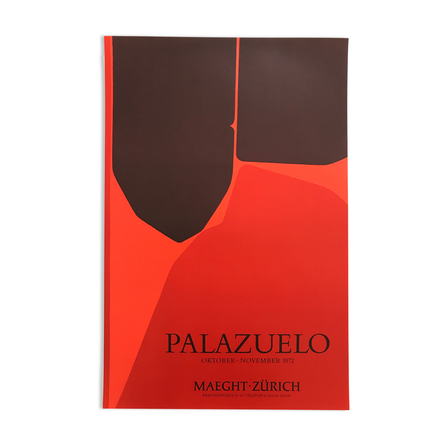 Original exhibition poster by Pablo PALAZUELO, Galerie Maeght