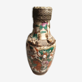 Vase céramique  craquelé japon XIXème