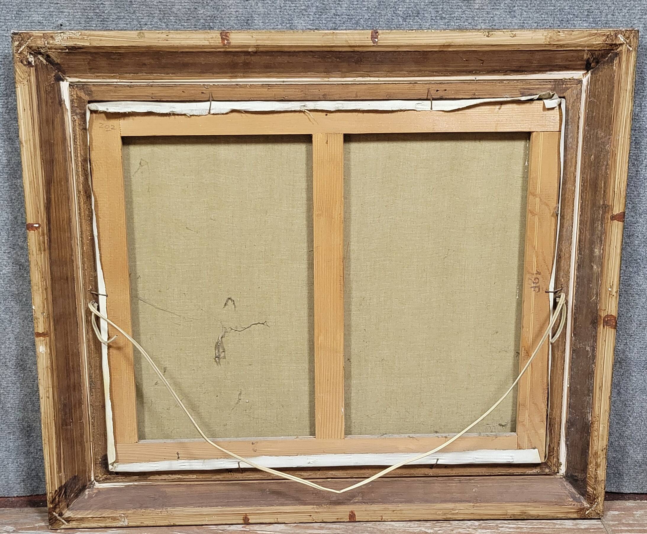 Tableau huile sur toile époque Art Déco vers 1920