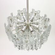 Glass ice Murano chandeliers by Kalmar, Austria, 1960s