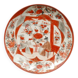 Antique Kutani porcelain plate (Meiji period, 19th century)