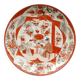 Antique Kutani porcelain plate (Meiji period, 19th century)