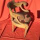 Louis XVI-style wooden desk and canage