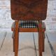 Vintage Art Deco Chairs in Beech and Walnut Veneer, Czech, 1920s, Set of 4