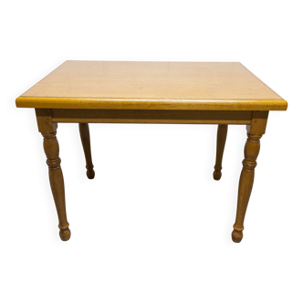 Rustic table from 1960, honey colour, 100x70cm, height 74cm.