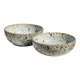 Duo of speckled ceramic bowls