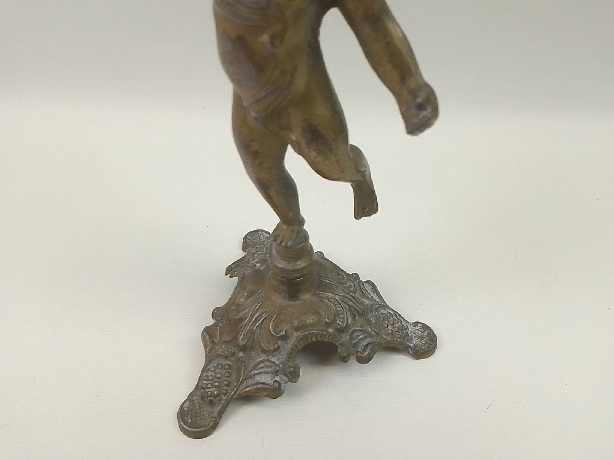 Brass children's candle holder 23cm