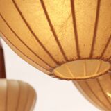 1960s scandinavian ceiling lamp in teak