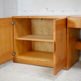 Maison Regain: modular office set. Pine. France, circa 1975