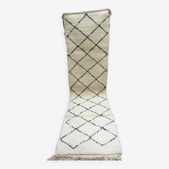 Corridor carpet beni ouarain berber moroccan 2m97 x 75 cm