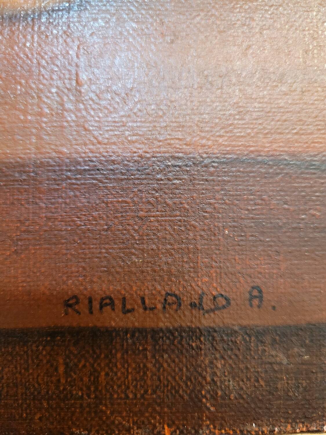 Still life painting - oil on canvas - Signed Ankie Rialland