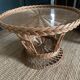 Table basse ronde en osier