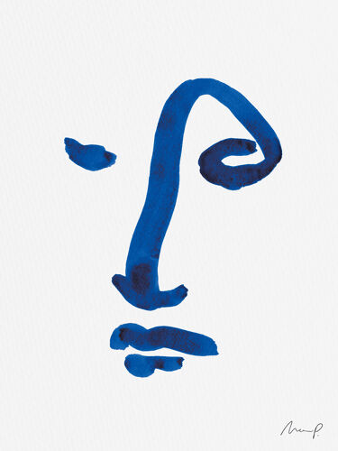 Illustration "Blue Portrait 3"