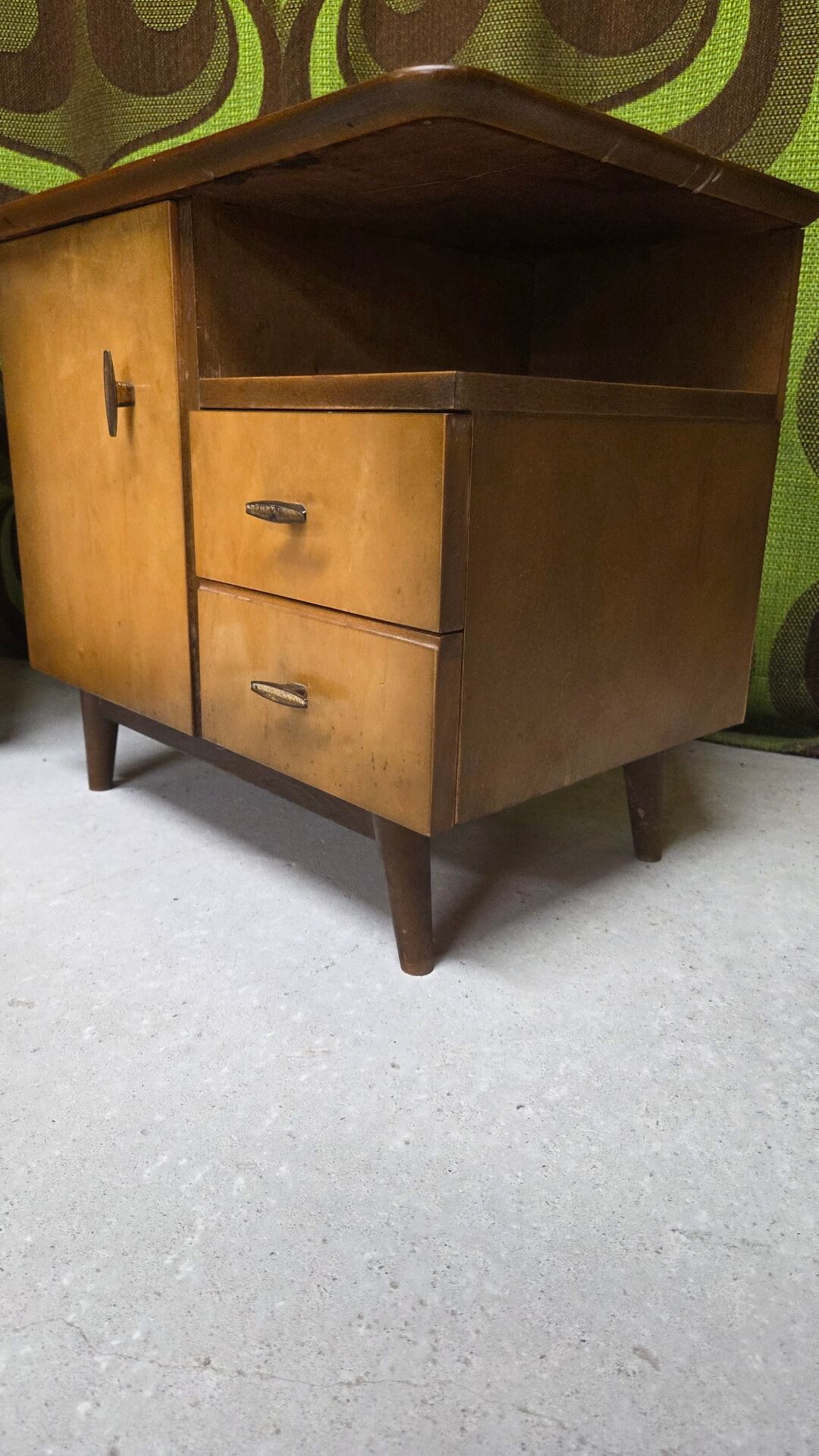 Pair of vintage bedside tables from the 1960s.