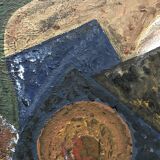 Tableau peinture cubiste arlequin