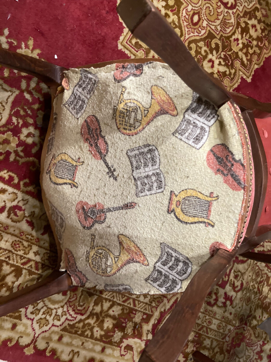 Two Louis XV style convertible armchairs