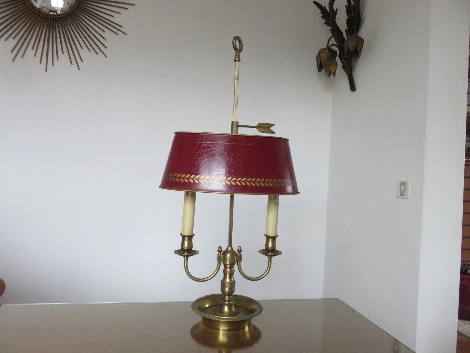Lampe bouillotte style empire edition Lucien Gau