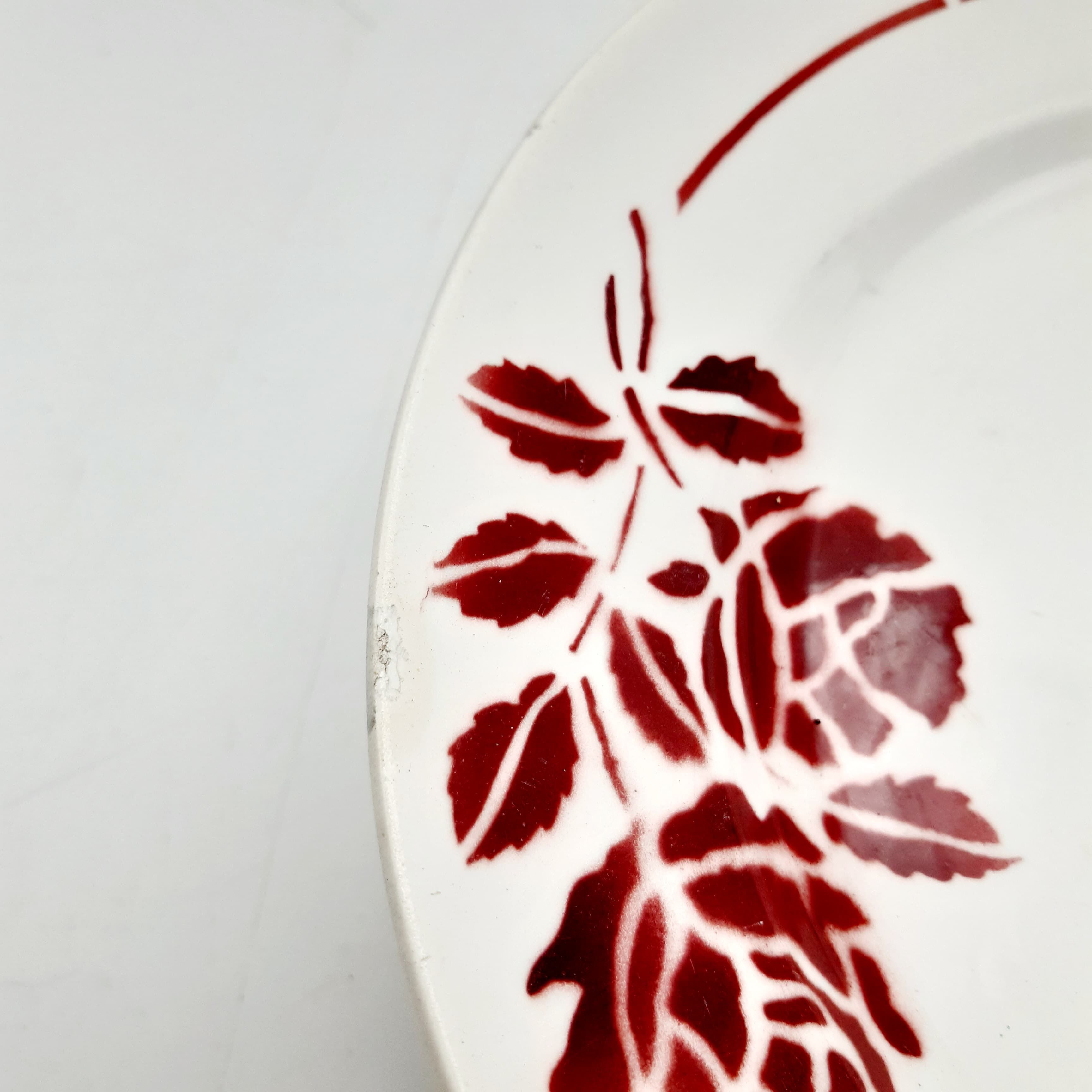 8 flat plates porcelain Saint Amand