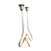 Candlestick in sheffield 2 candles, Italy 70s