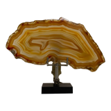 Vintage night light lamp with its agate slice diffuser